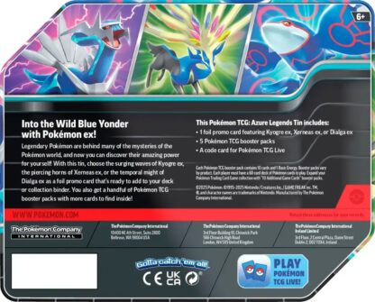 Azure Legends Tin - Kyogre - Imagen 2